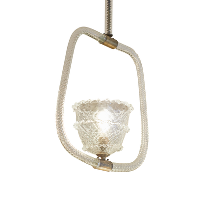 MURANO GLASS SQUARE PENDANT