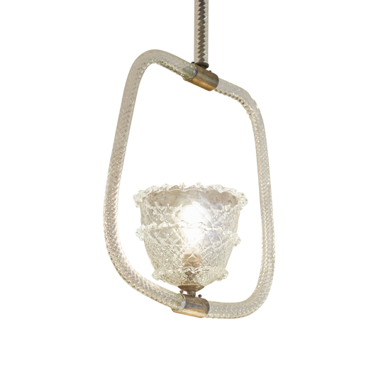 MURANO GLASS SQUARE PENDANT
