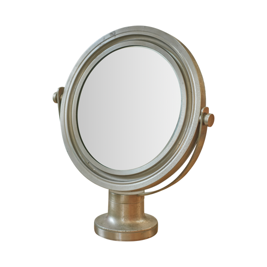 PAIR OF CHROME PORTHOLE VANITY MIRRORS