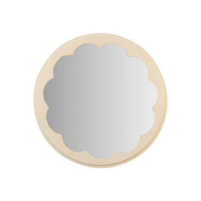 PAIR OF INSET PETAL MIRRORS