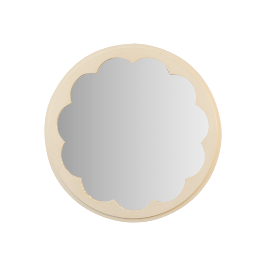 PAIR OF INSET PETAL MIRRORS