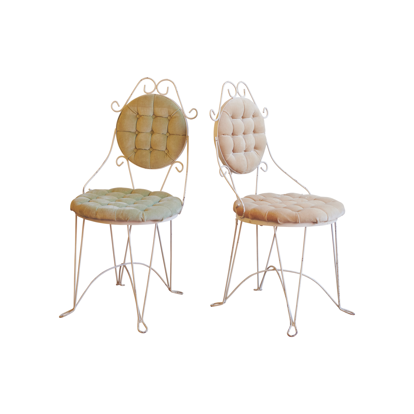 SET OF FOUR PETITE GARDEN CHAIRS