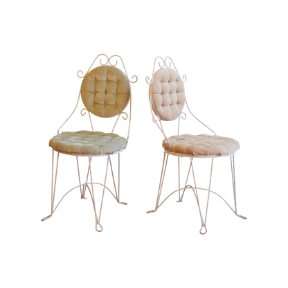 SET OF FOUR PETITE GARDEN CHAIRS