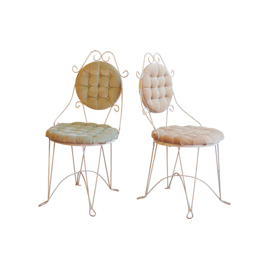 SET OF FOUR PETITE GARDEN CHAIRS