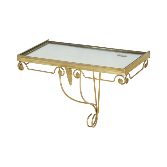 PETITE WALL MOUNTED CONSOLE w. MIRROR TOP