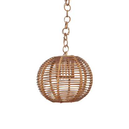 RATTAN GLOBE PENDENT