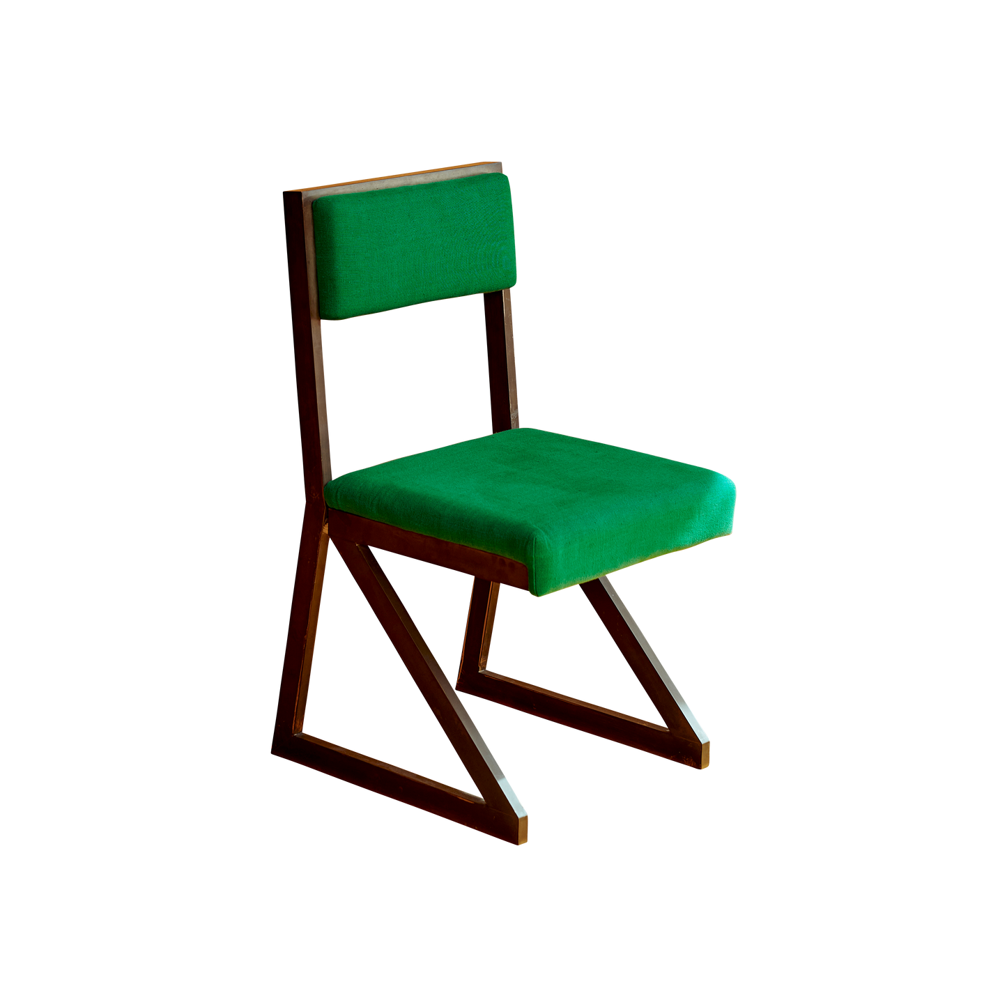 SET OF FOUR STEEL TRIANGLE CHAIRS