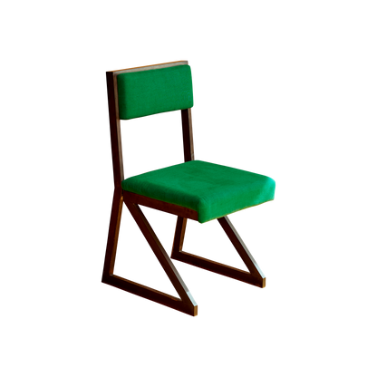 SET OF FOUR STEEL TRIANGLE CHAIRS