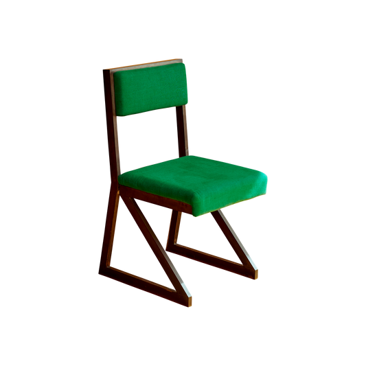 SET OF FOUR STEEL TRIANGLE CHAIRS