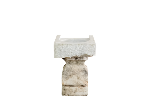 HANDCARVED CARRARA MARBLE BASIN
