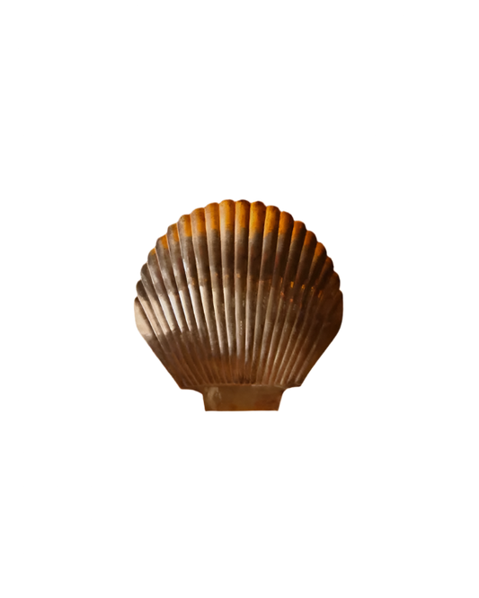 LARGE SILVER SHELL SERVING TRAY