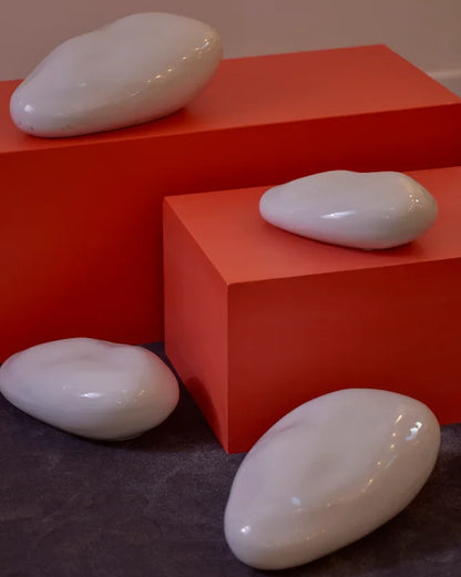 CERAMIC STONE SCULPTURE SET