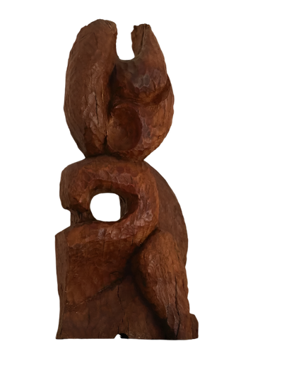 HAND CARVED ABSTRACT SCULPTURE