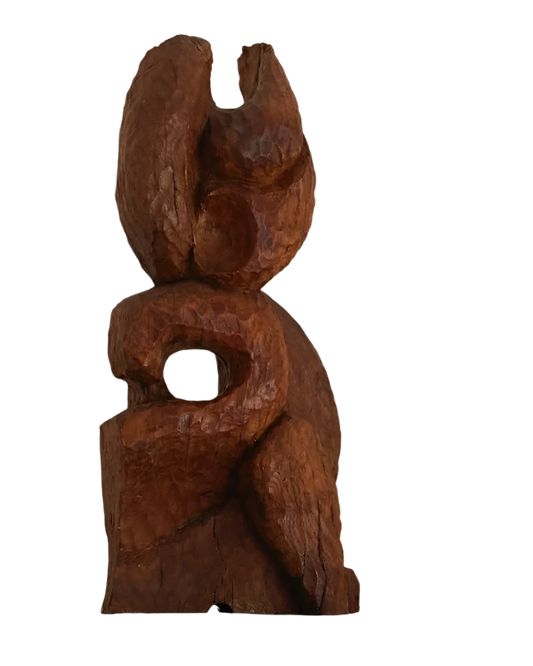 HAND CARVED ABSTRACT SCULPTURE