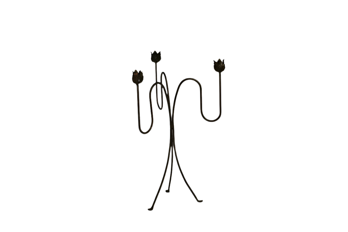 WROUGHT IRON CANDELABRA