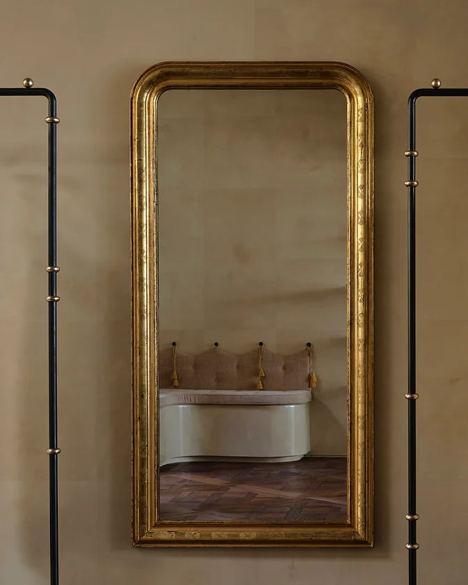 TALL LOUIS PHILIPPE SALON FINELY GILDED MIRROR