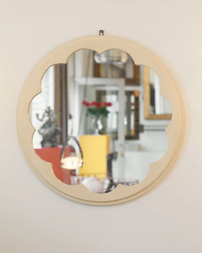 PAIR OF INSET PETAL MIRRORS