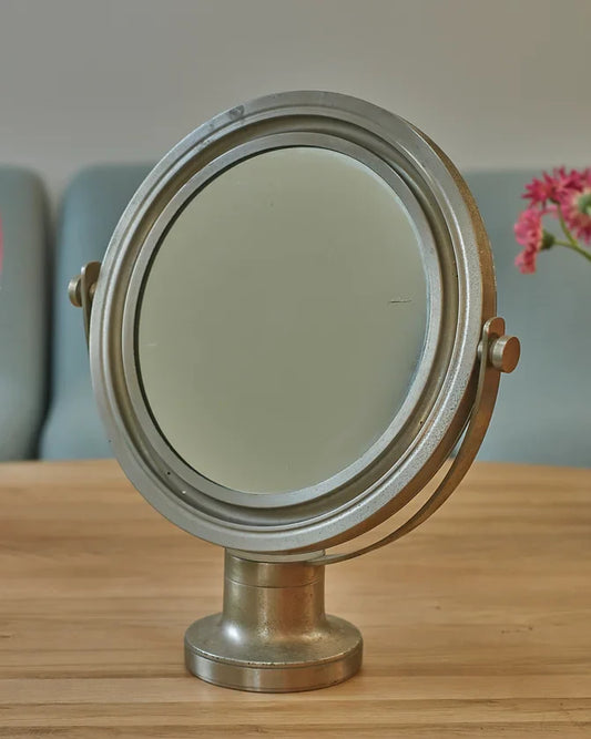 PAIR OF CHROME PORTHOLE VANITY MIRRORS