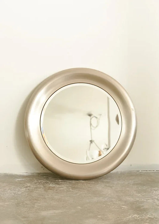 Nickeled Metal Mirror designed by Sergio Mazza for Artemide, Italy, 1970's