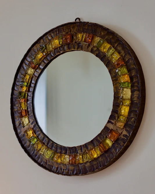 IRON & MOSAIC TILE MIRROR