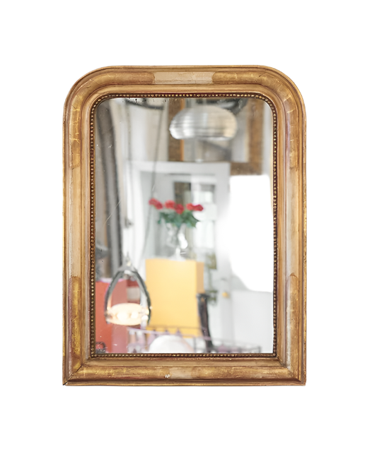 MEDIUM SIZED LOUIS PHILIPPE GILTWOOD MIRROR