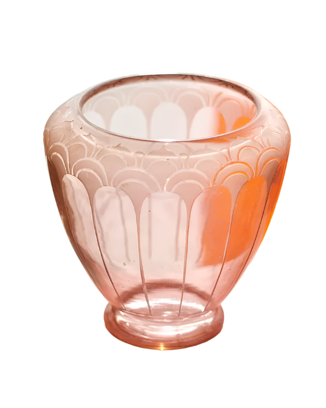ART DECO AMETHYST GLASS VASE