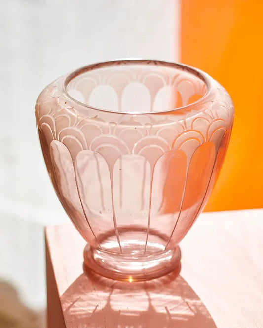 ART DECO AMETHYST GLASS VASE