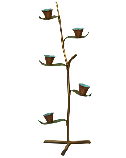 COPPER CUP CANDELABRA