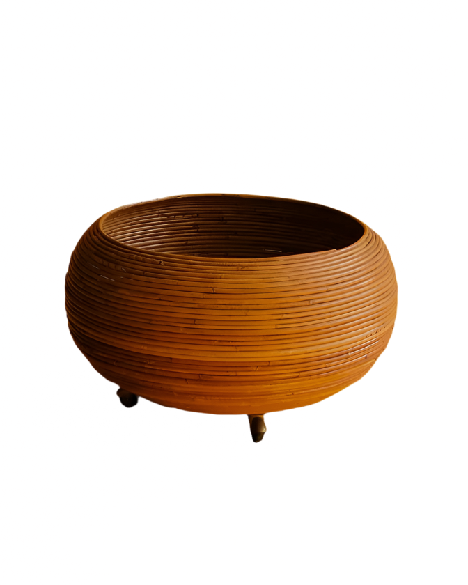 COILED PLANTER w. WHEELS