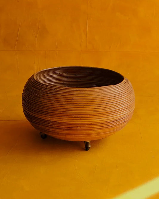 COILED PLANTER w. WHEELS