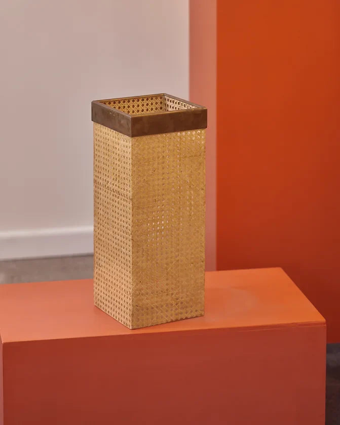 RATTAN & PERSPEX UMBRELLA STAND