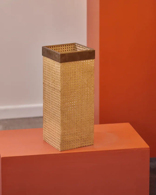 RATTAN & PERSPEX UMBRELLA STAND