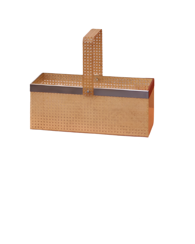 RATTAN & PERSPEX BASKET