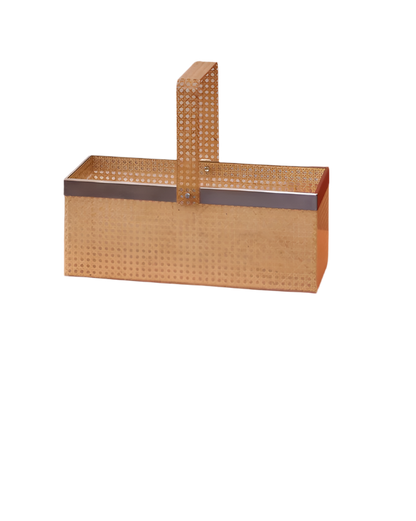 RATTAN & PERSPEX BASKET