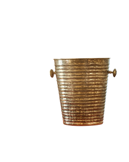 SILVER-PLATED RIPPED CHAMPAGNE BUCKET