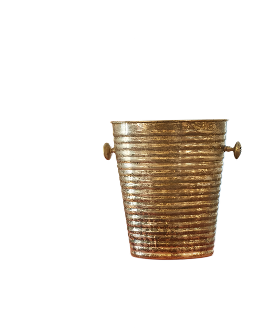 SILVER-PLATED RIPPED CHAMPAGNE BUCKET