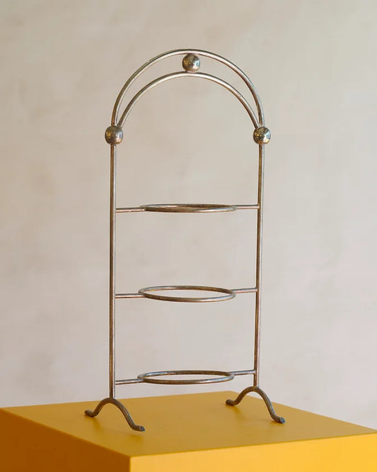 SCULPTURAL STEEL WINE STAND