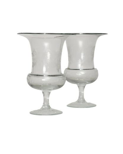ETCHED GLASS WINE COOLERS