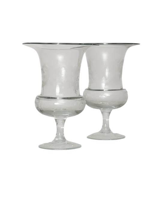 ETCHED GLASS WINE COOLERS