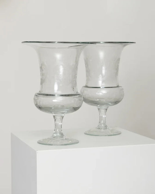 ETCHED GLASS WINE COOLERS