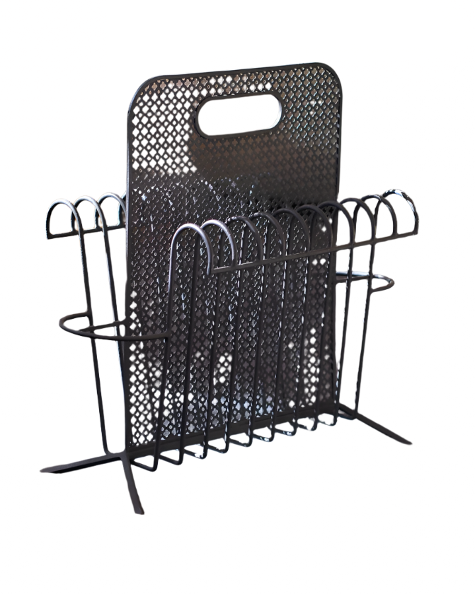 METAL MAGAZINE RACK