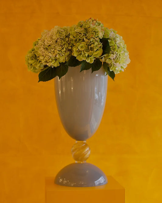 MURANO GLASS AMBER KNOT VASE