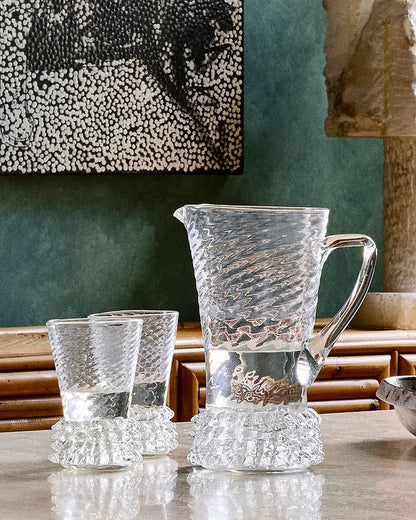 HALF ROSTRATO CARAFE & SIX GLASS SET