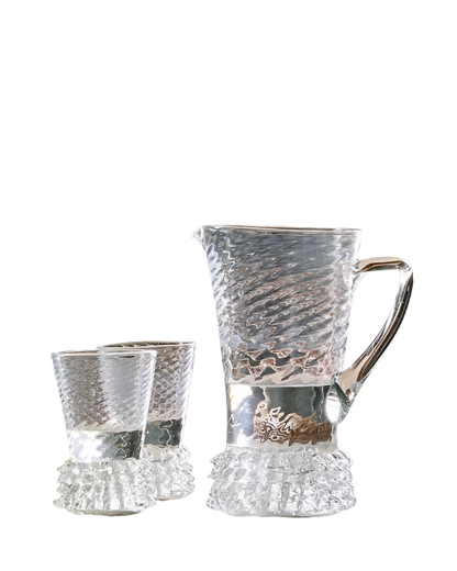 HALF ROSTRATO CARAFE & SIX GLASS SET