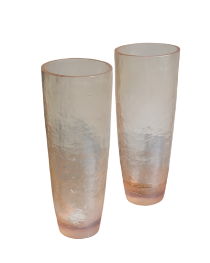 PAIR OF PERSPEX FLOOR VASES