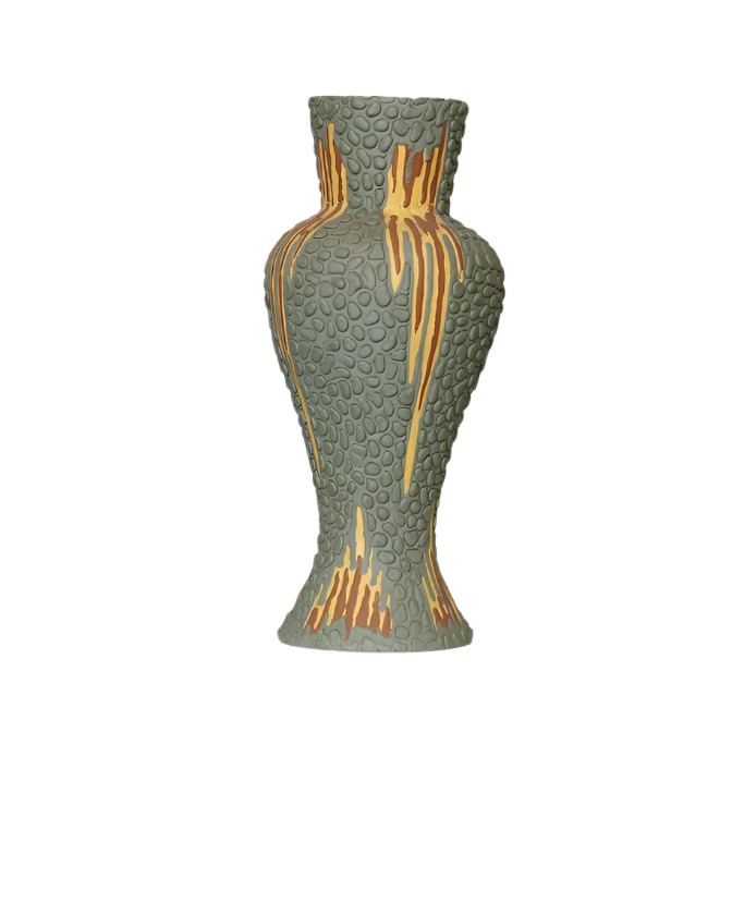 TEXTURED HUNGARIAN CERAMIC VASE