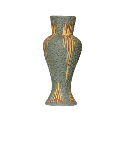 TEXTURED HUNGARIAN CERAMIC VASE