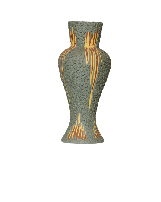 TEXTURED HUNGARIAN CERAMIC VASE