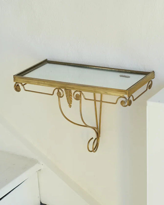 PETITE WALL MOUNTED CONSOLE w. MIRROR TOP