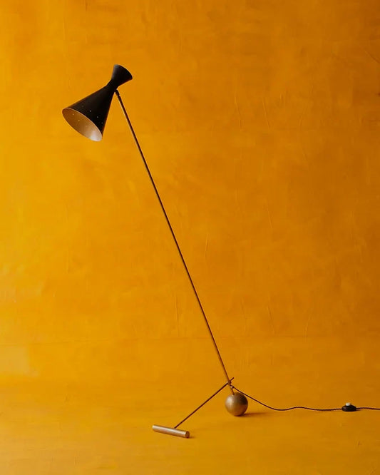BLACK BRASS COUNTER BALANCE FLOOR LAMP